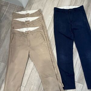Crewcuts Size 16 Khaki and Navy Pants bundle of 4